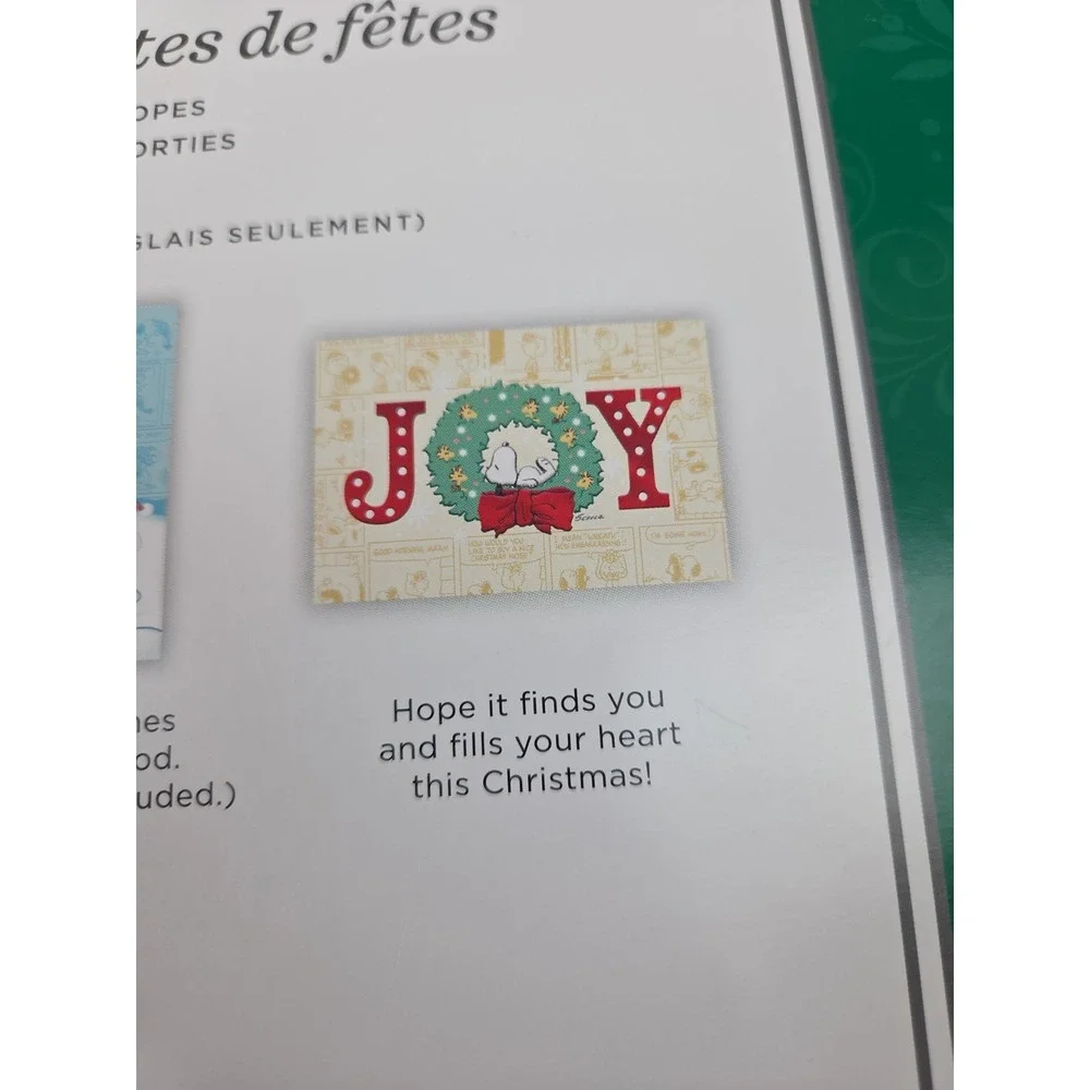 Peanuts Hallmark, Christmas Holiday Cards, Set Of 40, Assorted, NEW